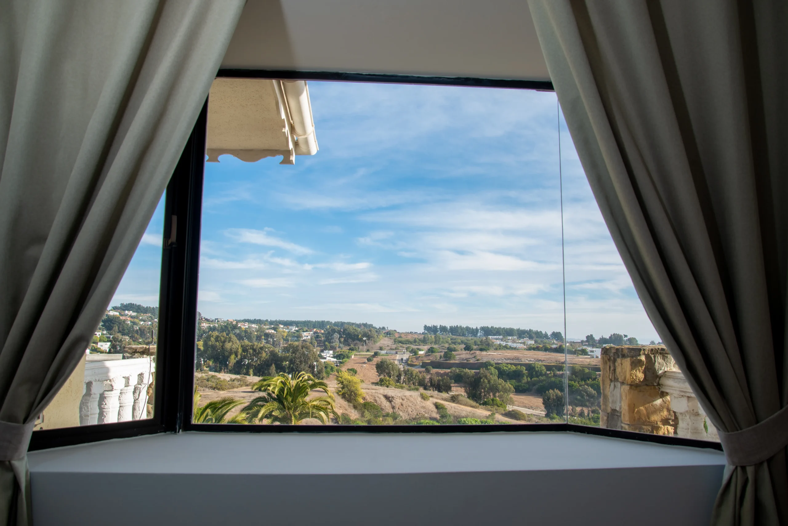 Vista desde habitación de alojamiento en Maitencillo