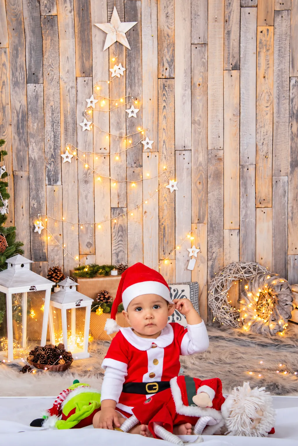 Sesión de fotos de Navidad de bebé en Villa Alemana