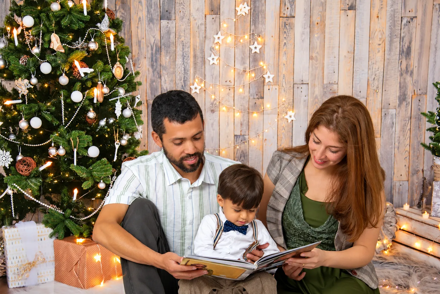 Sesión de fotos de Navidad familiar en Villa Alemana