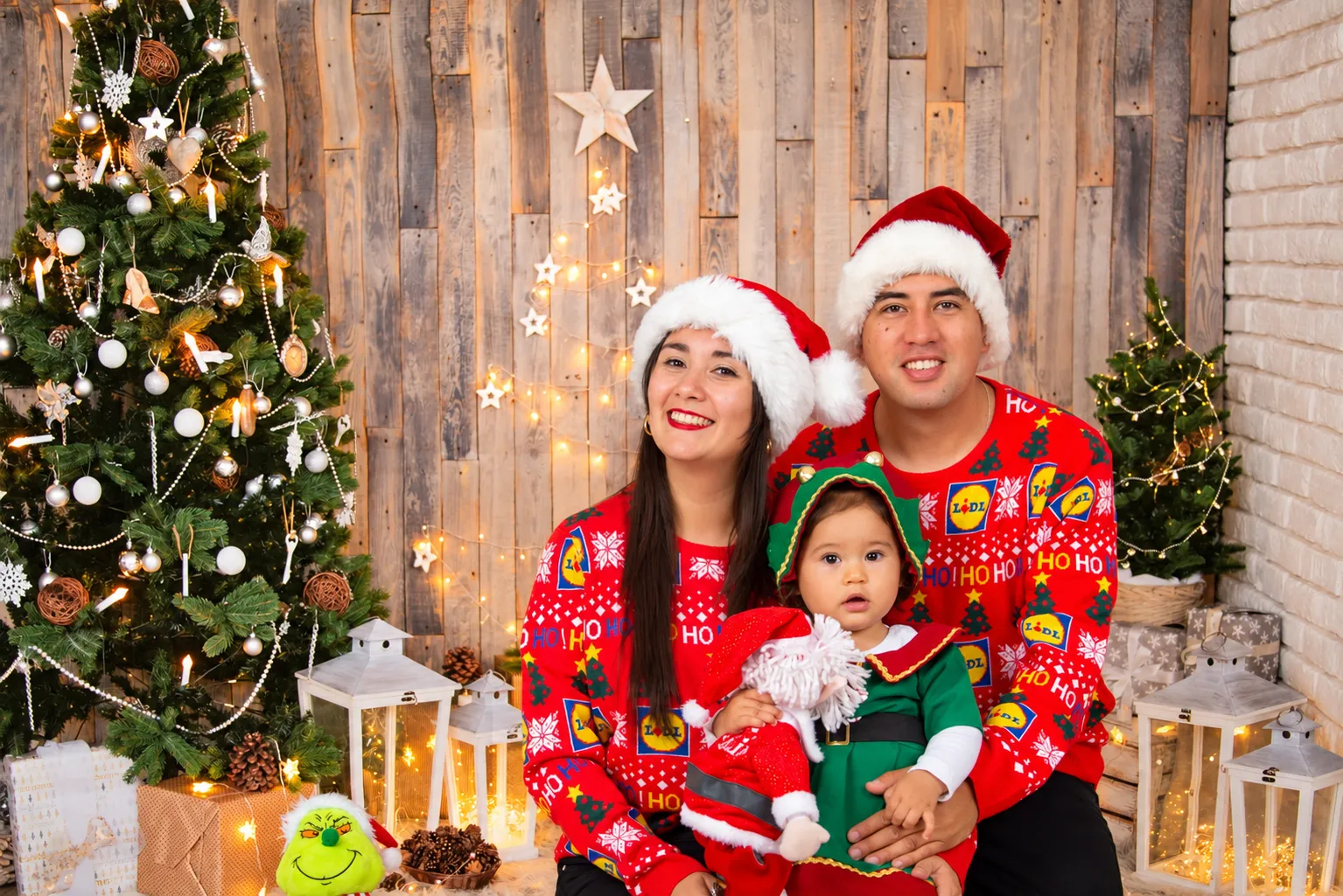 Sesión de fotos de Navidad en familia en Villa Alemana